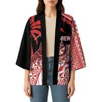Rewa Fiji 2026 Rugby Custom Kimono Ura Prawn Fijian Tapa Pattern LT14 - Polynesian Pride