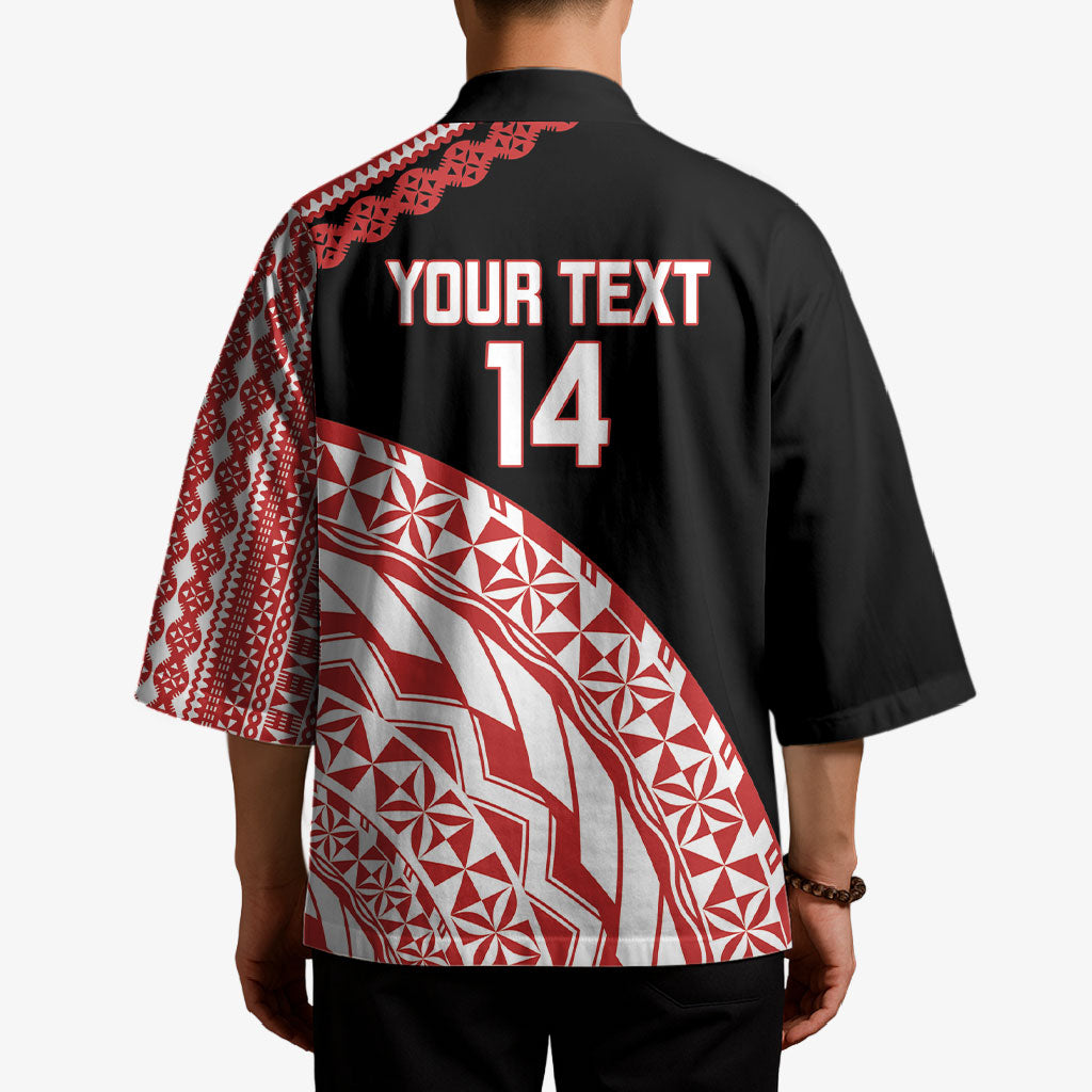 Rewa Fiji 2026 Rugby Custom Kimono Ura Prawn Fijian Tapa Pattern LT14 - Polynesian Pride