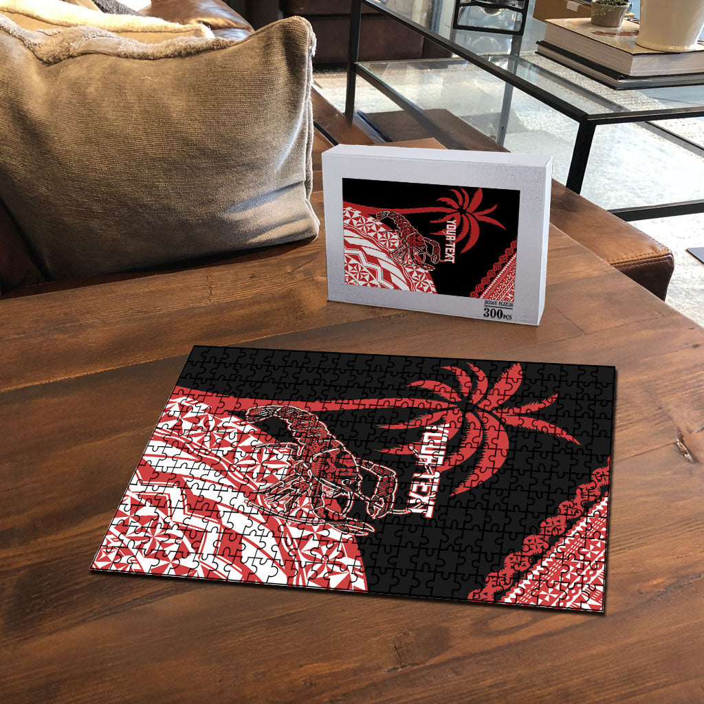 Rewa Fiji 2026 Rugby Custom Puzzle Ura Prawn Fijian Tapa Pattern LT14 - Polynesian Pride