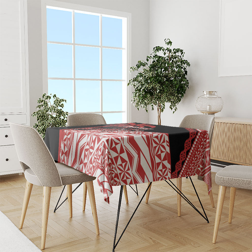 Rewa Fiji 2026 Rugby Custom Tablecloth Ura Prawn Fijian Tapa Pattern LT14 - Polynesian Pride