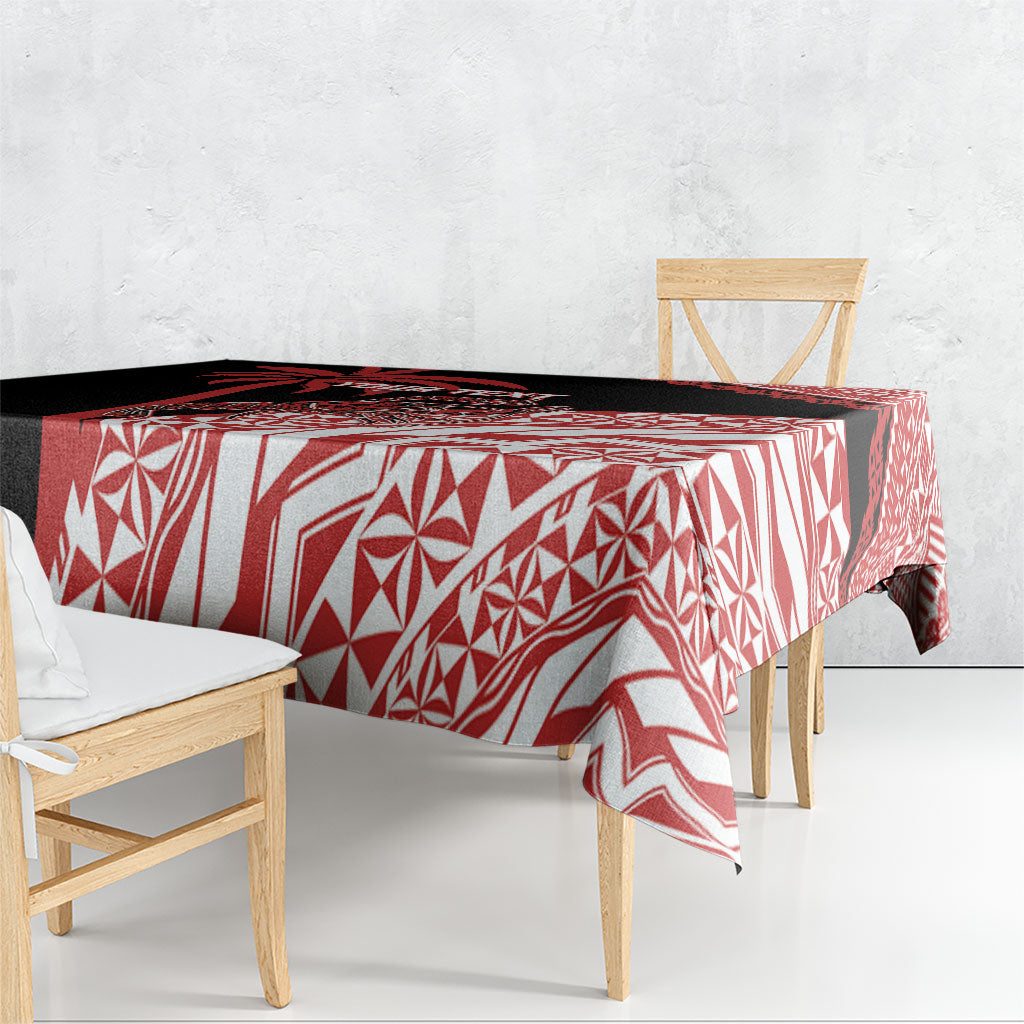 Rewa Fiji 2026 Rugby Custom Tablecloth Ura Prawn Fijian Tapa Pattern LT14 - Polynesian Pride
