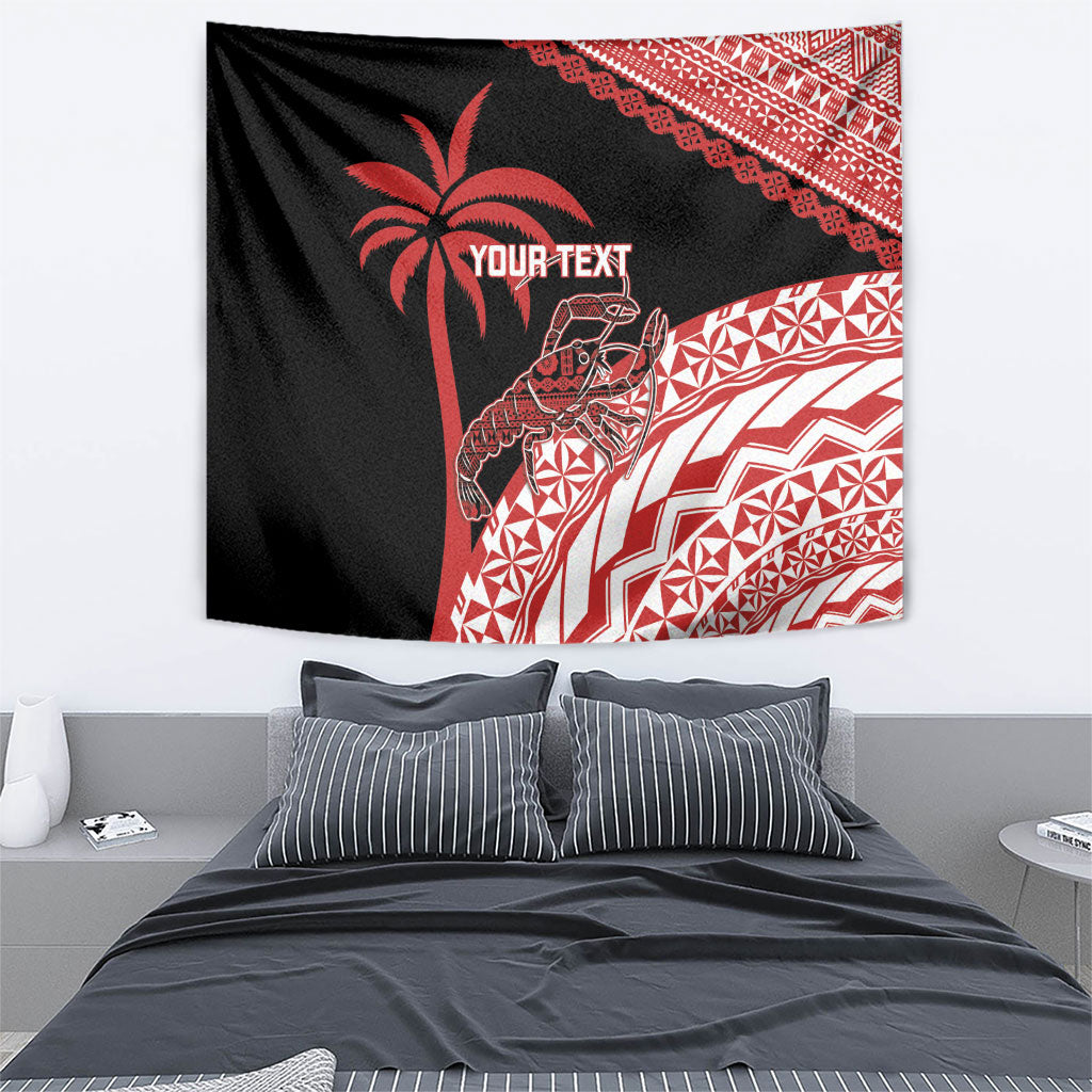 Rewa Fiji 2026 Rugby Custom Tapestry Ura Prawn Fijian Tapa Pattern LT14 - Polynesian Pride