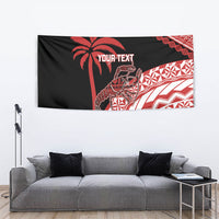 Rewa Fiji 2026 Rugby Custom Tapestry Ura Prawn Fijian Tapa Pattern LT14 - Polynesian Pride