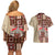 Samoa Tapau Couples Matching Off Shoulder Short Dress and Hawaiian Shirt Samoan Siapo Pattern LT14 - Polynesian Pride