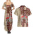 Samoa Tapau Couples Matching Summer Maxi Dress and Hawaiian Shirt Samoan Siapo Pattern LT14 - Polynesian Pride