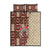 Samoa Tapau Quilt Bed Set Samoan Siapo Pattern LT14 Brown - Polynesian Pride