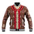 Samoa Siapo Baseball Jacket Tapa Pattern Mix Ula Fala Hibiscus LT14 Unisex Brown - Polynesian Pride