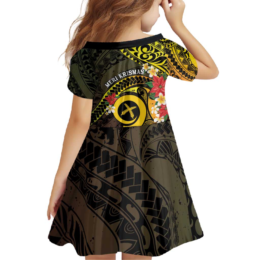 Vanuatu Christmas Family Matching Tank Maxi Dress and Hawaiian Shirt Vanuatuan Pig Tusk - Meri Krismas! LT14 - Polynesian Pride