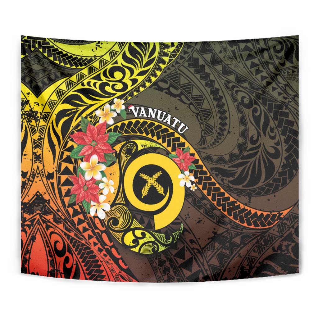 Vanuatu Christmas Tapestry Vanuatuan Pig Tusk - Meri Krismas!