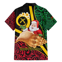 Vanuatu Christmas Family Matching Mermaid Dress and Hawaiian Shirt Vanuatuan Conch Shell - Meri Krismas!