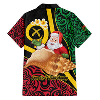 Vanuatu Christmas Family Matching Off The Shoulder Long Sleeve Dress and Hawaiian Shirt Vanuatuan Conch Shell - Meri Krismas! LT14 - Polynesian Pride