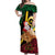 Vanuatu Christmas Off Shoulder Maxi Dress Vanuatuan Conch Shell - Meri Krismas!
