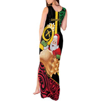Vanuatu Christmas Tank Maxi Dress Vanuatuan Conch Shell - Meri Krismas!