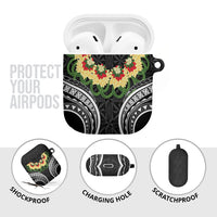 Black Tonga Ngatu Kahoa Lei AirPods Case LT14 - Polynesian Pride