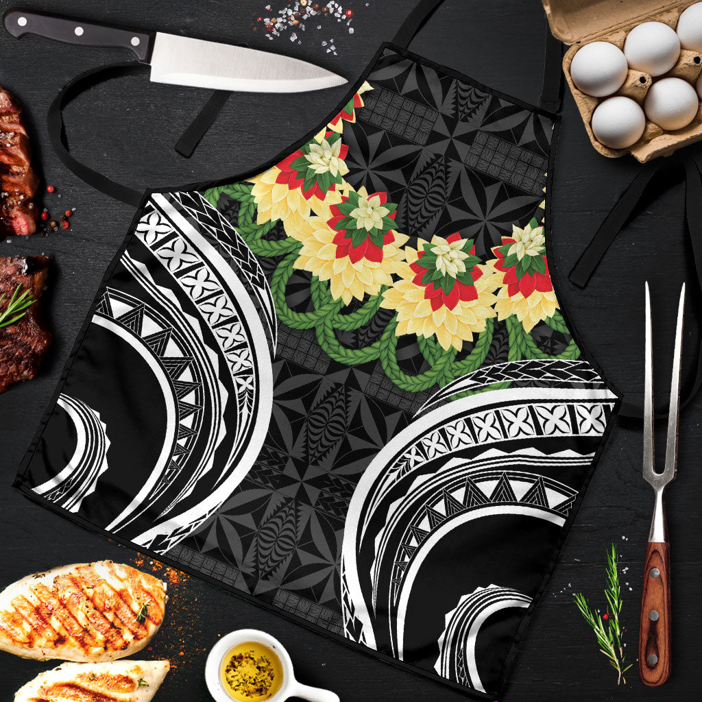 Black Tonga Ngatu Kahoa Lei Apron LT14 Black - Polynesian Pride