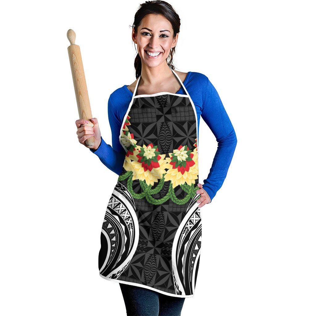 Black Tonga Ngatu Kahoa Lei Apron LT14 - Polynesian Pride