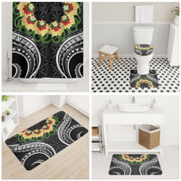 Black Tonga Ngatu Kahoa Lei Bathroom Set LT14 - Polynesian Pride