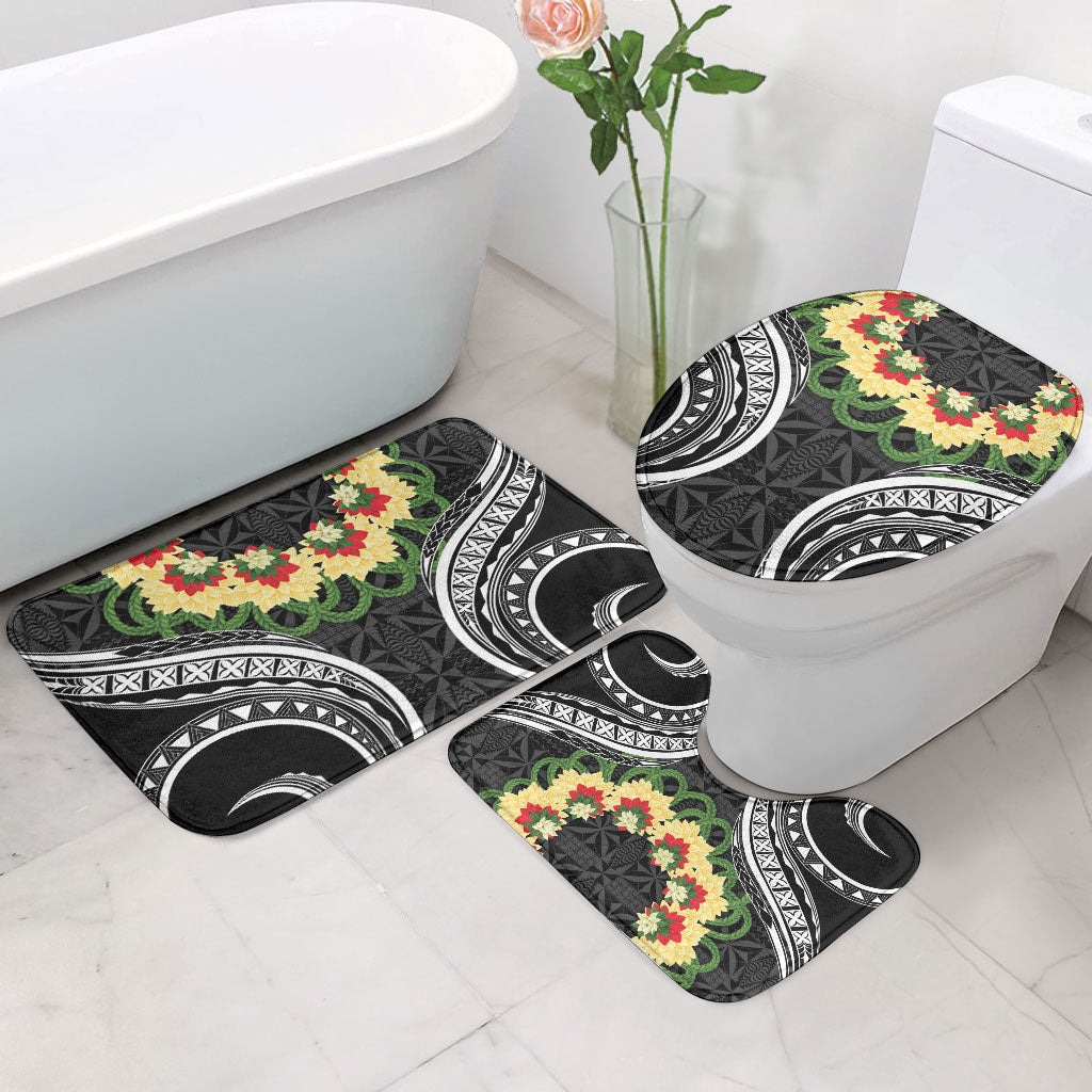 Black Tonga Ngatu Kahoa Lei Bathroom Set LT14 - Polynesian Pride