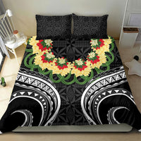 Black Tonga Ngatu Kahoa Lei Bedding Set LT14 - Polynesian Pride