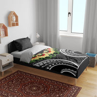 Black Tonga Ngatu Kahoa Lei Bedding Set LT14 - Polynesian Pride