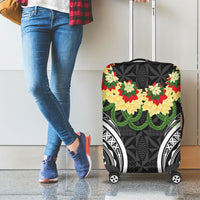 Black Tonga Ngatu Kahoa Lei Luggage Cover LT14 - Polynesian Pride