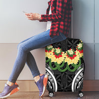 Black Tonga Ngatu Kahoa Lei Luggage Cover LT14 - Polynesian Pride