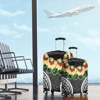 Black Tonga Ngatu Kahoa Lei Luggage Cover LT14 - Polynesian Pride