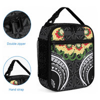 Black Tonga Ngatu Kahoa Lei Lunch Bag LT14 - Polynesian Pride