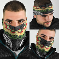 Black Tonga Ngatu Kahoa Lei Neck Gaiter LT14 - Polynesian Pride