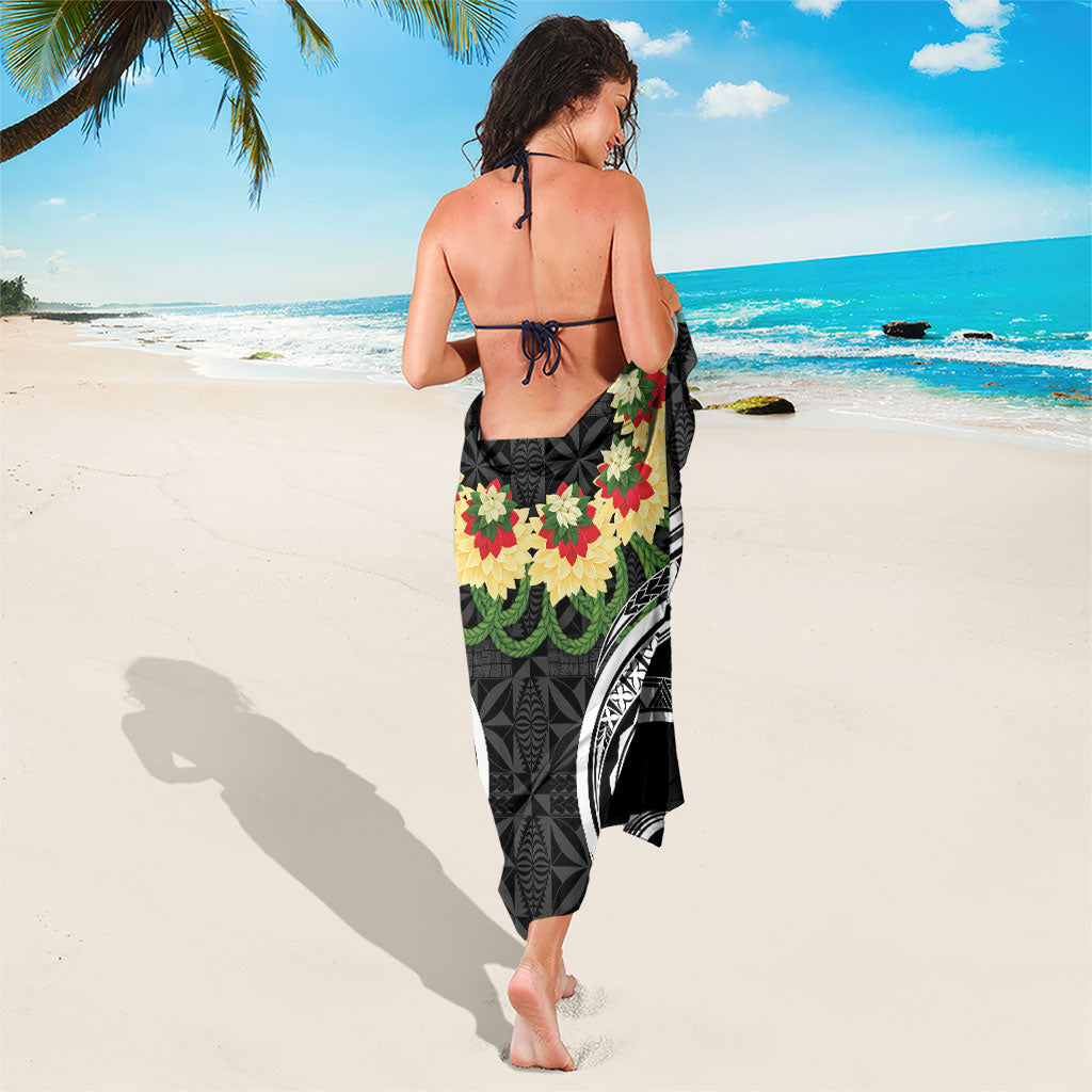 Black Tonga Ngatu Kahoa Lei Sarong LT14 - Polynesian Pride