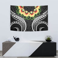 Black Tonga Ngatu Kahoa Lei Tapestry LT14 - Polynesian Pride