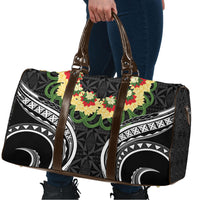 Black Tonga Ngatu Kahoa Lei Travel Bag LT14 - Polynesian Pride