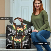 Black Tonga Ngatu Kahoa Lei Travel Bag LT14 - Polynesian Pride