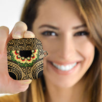 Grunge Gold Tonga Ngatu Kahoa Lei AirPods Case LT14 - Polynesian Pride