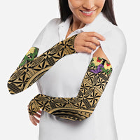 Grunge Gold Tonga Ngatu Kahoa Lei Arm Sleeves LT14 - Polynesian Pride