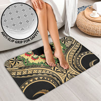 Grunge Gold Tonga Ngatu Kahoa Lei Bathroom Set LT14 - Polynesian Pride