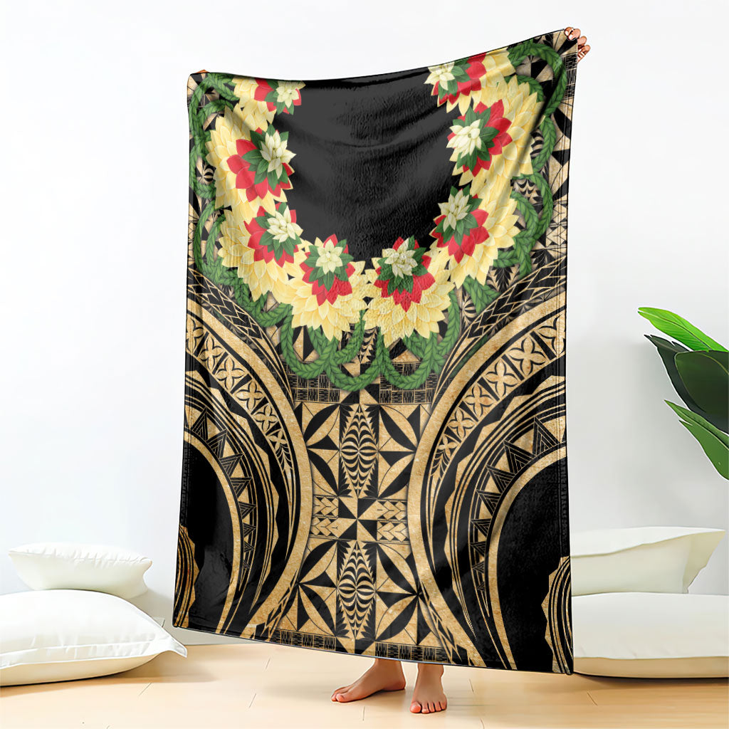 Grunge Gold Tonga Ngatu Kahoa Lei Blanket LT14 - Polynesian Pride
