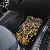 Grunge Gold Tonga Ngatu Kahoa Lei Car Mats LT14 - Polynesian Pride