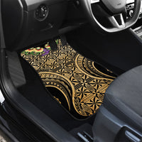 Grunge Gold Tonga Ngatu Kahoa Lei Car Mats LT14 - Polynesian Pride