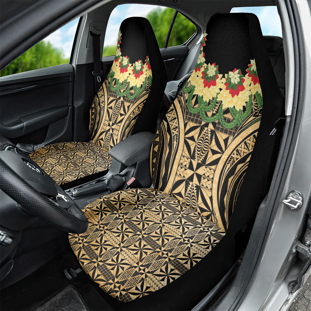Grunge Gold Tonga Ngatu Kahoa Lei Car Seat Cover LT14 - Polynesian Pride