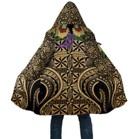 Grunge Gold Tonga Ngatu Kahoa Lei Cloak LT14 Unisex Gold - Polynesian Pride