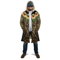 Grunge Gold Tonga Ngatu Kahoa Lei Cloak LT14 - Polynesian Pride
