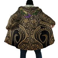 Grunge Gold Tonga Ngatu Kahoa Lei Cloak LT14 - Polynesian Pride