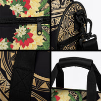 Grunge Gold Tonga Ngatu Kahoa Lei Duffle Bag LT14 - Polynesian Pride