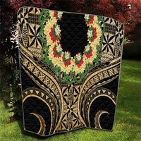 Grunge Gold Tonga Ngatu Kahoa Lei Quilt LT14 - Polynesian Pride