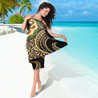 Grunge Gold Tonga Ngatu Kahoa Lei Sarong LT14 - Polynesian Pride