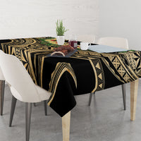 Grunge Gold Tonga Ngatu Kahoa Lei Tablecloth LT14 - Polynesian Pride