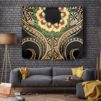 Grunge Gold Tonga Ngatu Kahoa Lei Tapestry LT14 Gold - Polynesian Pride