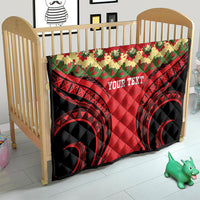 Personalised Red Tonga Ngatu Kahoa Lei Quilt LT14 - Polynesian Pride