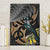 Aotearoa Kowhai Tui Bird Canvas Wall Art Maori Ngaru With Silver Fern